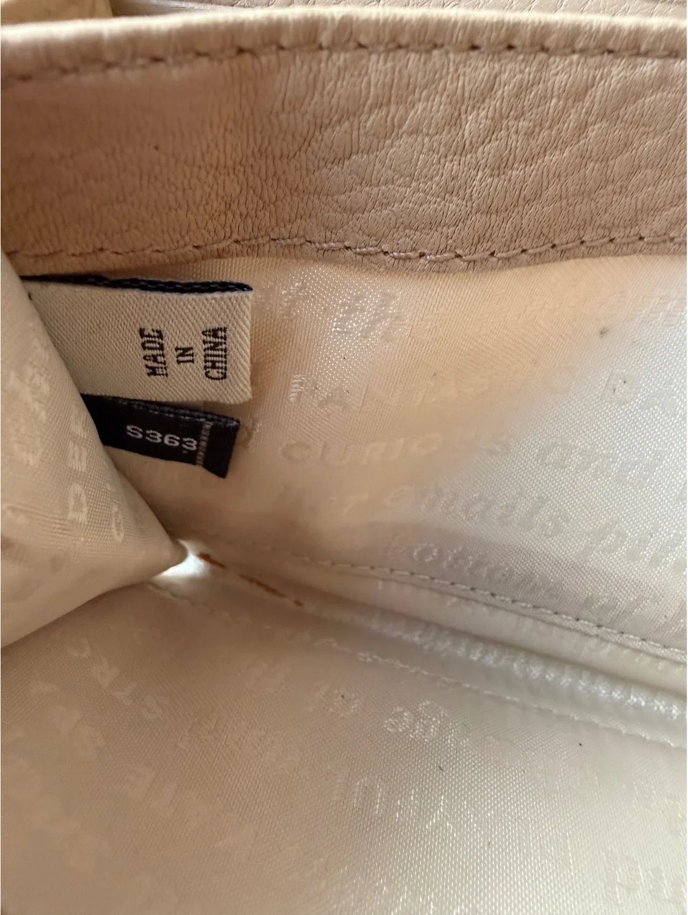 Kate Spade Beige Leather Zip-Around Wallet